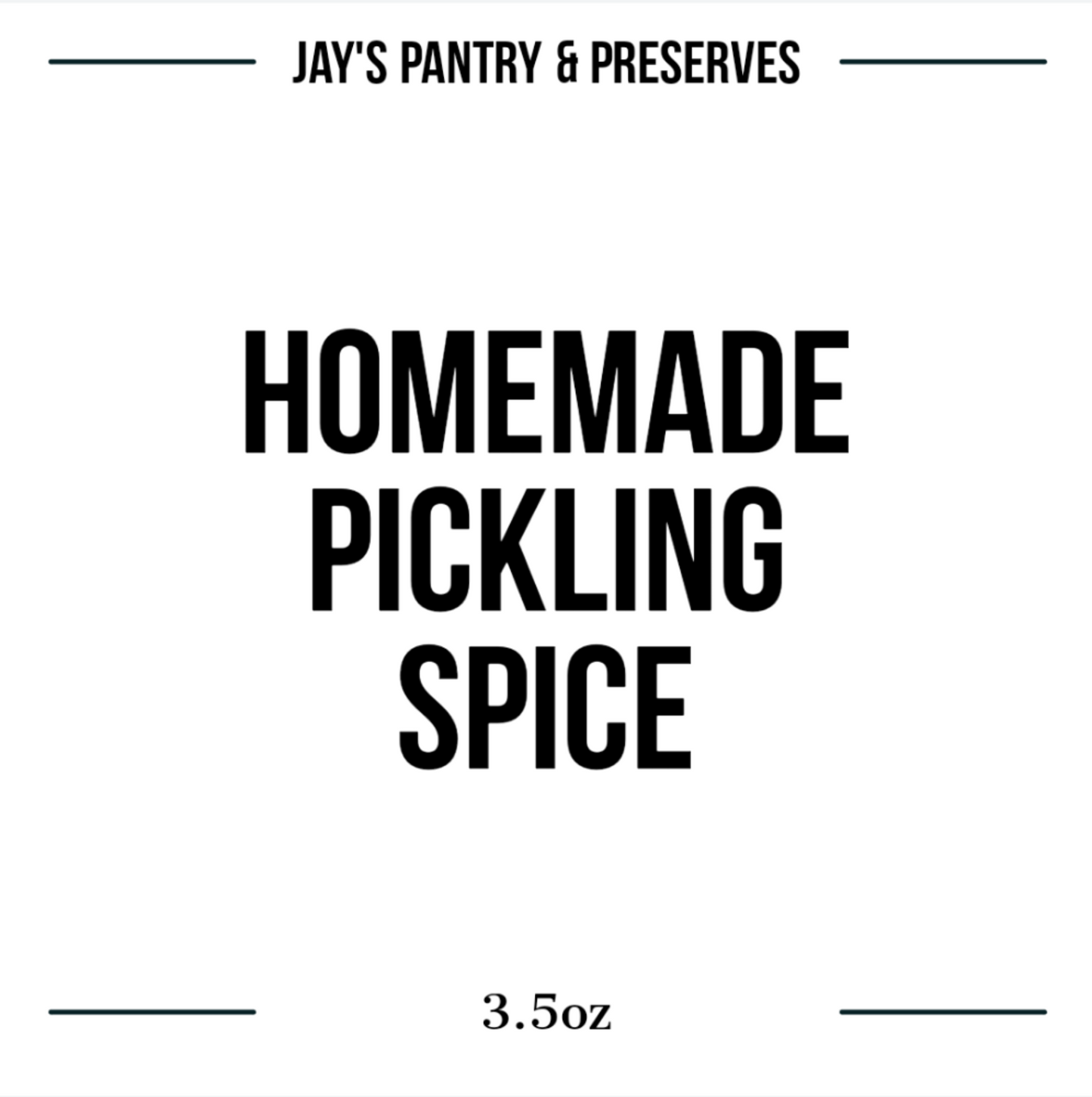 Homemade Pickling Spice